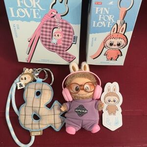 PFL “&” Mini Labubu; K-POP Huntrix 5 Piece set; AND “&” Letter Pendant.